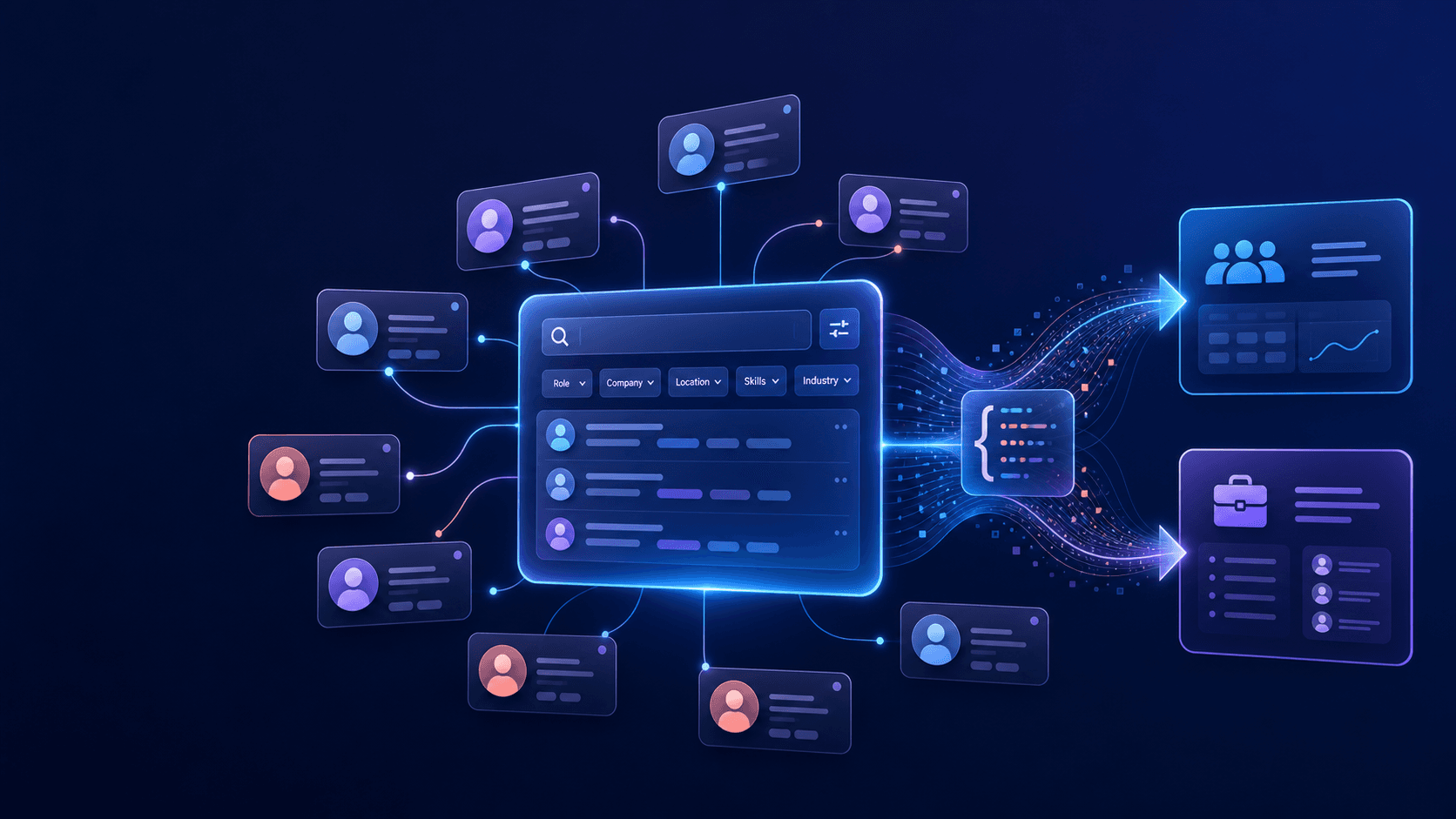 People search API connecting profiles to business workflows
